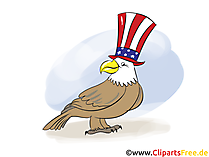 Clip Art Eagle for 4th July Independence Day