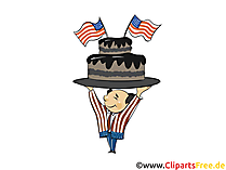 Illustration Clip Art Independence Day USA
