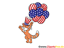 Independence Day of America Cliparts, Images, Graphics