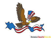USA 4 July Clip Art, Image, Grafik, Bild