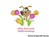 Alles Gute zum Frauentag Glückwunschkarte