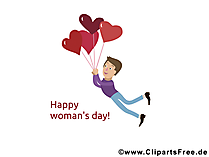 Frauen Tag Karte, Clipart, Bild, Illustration Frauen Tag Karte, Clipart, Bild, Illustration
