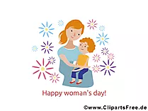 Glückwuensche zum Welt Frauentag