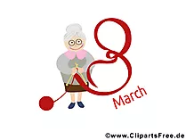 Internationale Frauentag 8 Maerz Gratulation, Karte,  Bild