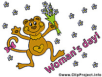 Womans Day Card for free