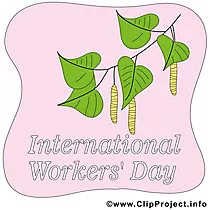Clipart de rama de abedul - imagen del 1 de mayo