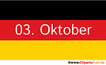 Clipart zum Tag der Deutschen Einheit 3. Oktober