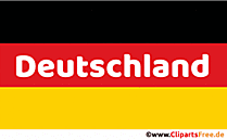 Deutsche Flagge mit animiertem Text Gif