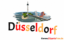 Düsseldorf Animation - Gif-Clipart deutsche Städte