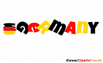 Germany animierte Buchstaben - Gif-Clipart zum Tag der Deutschen Einheit