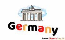 Germany Clipart für Schulunterricht - Tag der Deutschen Einheit