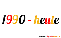 Gif 1990 - heute - Cliparts für Schule zum Tag der Deutschen Einheit