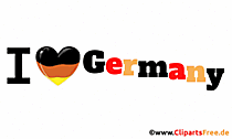 I love Germany Gif Bild mit Herzen