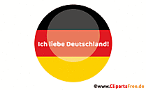 Ich liebe Deutschland Clipart animiert