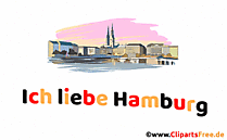 Ich liebe Hamburg Design Gif