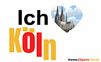 Ich liebe Kölner Dom Gif, Clipart, Animation