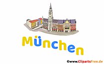 München Design Clipart animiert