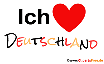 Text Ich liebe Deutschland animiertes Bild mit Herz