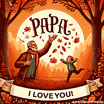 Illustration Liebe zum Vater - Bilder zum Vatertag