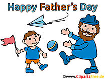 Wünsche zum Vatertag Cliparts