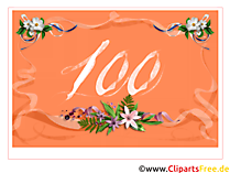 100 Jahre Glueckwunschkarte kostenlos