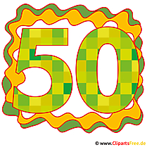 50 Jubläum Bild, Glückwunschkarte, Clip Art