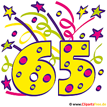 65 birthday clipart