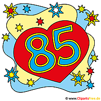 85 birthday card for free