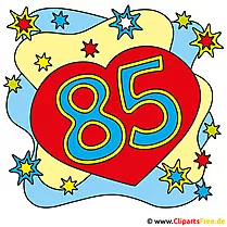 85 verjaardagkaartjie gratis