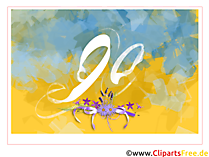 90 Jahre Grusskarte kostenlos