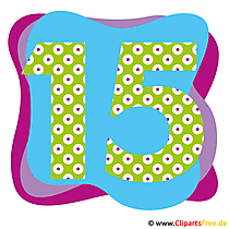 Clipart - Bilder Jubiläum 15 Jahre