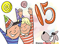 Happy Birthday funny Grusskarte, Bild, Glückwunschkarte, Clipart kostenlos