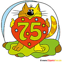 Jubiläum Bild kostenlos - 75 Jahre