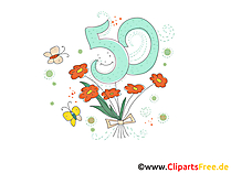 Zum 50 Geburtstag Glueckwunschkarte E Card gratis
