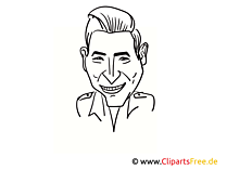 Andreas Gabalier Zeichnung, Cartoon, Karikatur