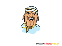 DJ Otzi Karikatur zum Drucken