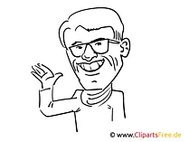 Heino Zeichnung, Cartoon, Karikatur