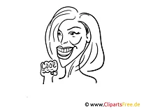 Helene Fischer Zeichnung, Cartoon, Karikatur