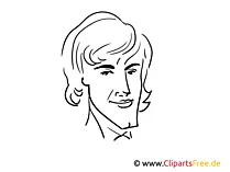 Howard Carpendale Zeichnung, Cartoon, Karikatur