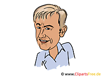 Roland Kaiser Karikatur, Bild, Illustration, Comic