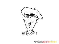 Xavier Naidoo Zeichnung, Cartoon, Karikatur