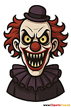 Böser Clown Clipart