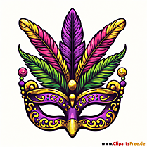 Bunte Karnevalmaske Bild in Hochauflösung