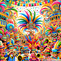 Цветна картинка за карнавал