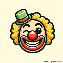Clownkopf Clipart PNG