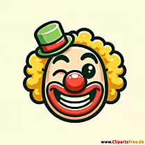 Clown hoofd clipart PNG