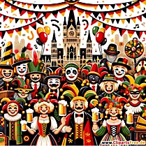 Slika karnevala v Nemčiji