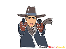 Gangster Clipart, Bild, Buchillustration, Grafik, Cartoon, Comic