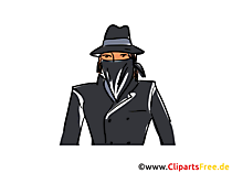 Gauner Clipart, Bild, Buchillustration, Grafik, Cartoon, Comic Gauner Clipart, Bild, Buchillustration, Grafik, Cartoon, Comic