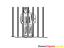 Gefängnis Clipart, Bild, Buchillustration, Grafik, Cartoon, Comic